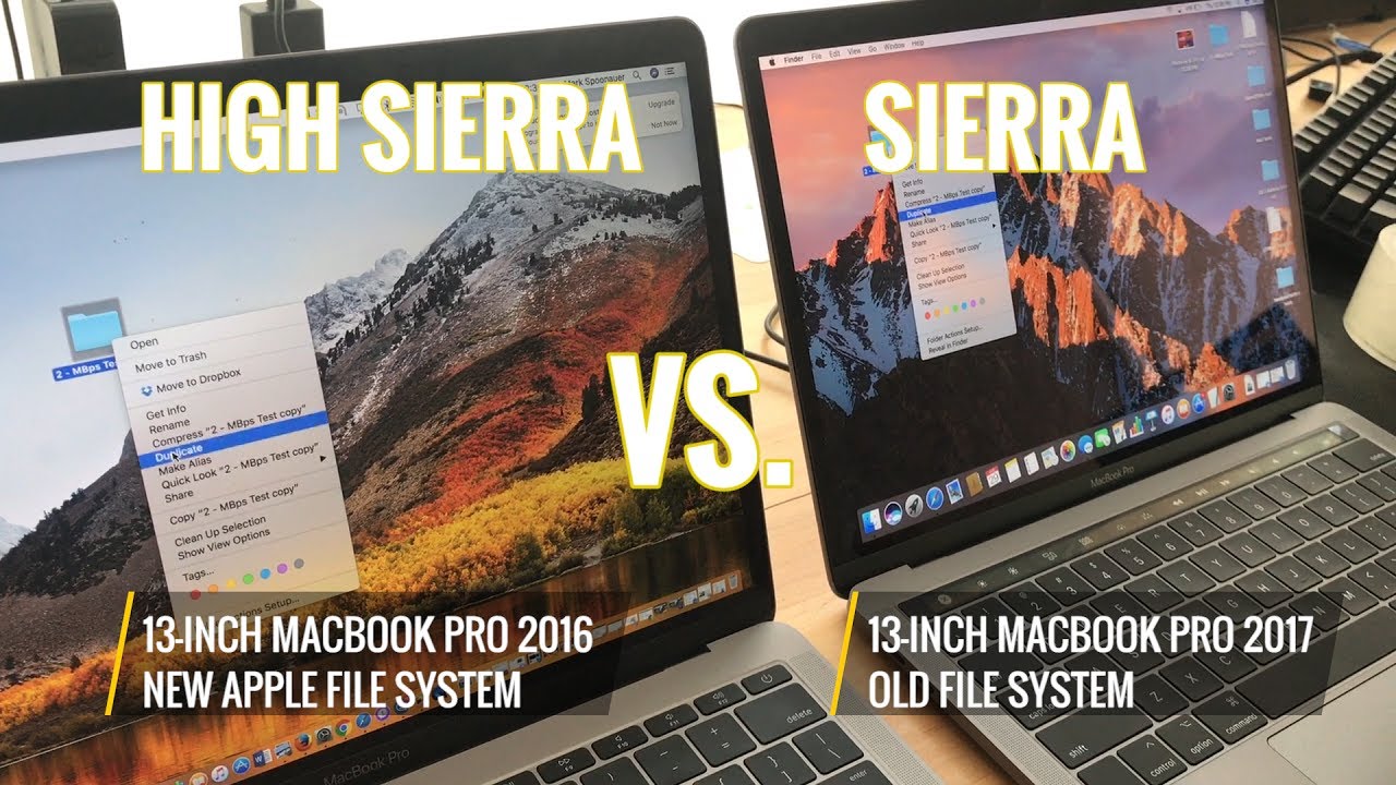 file system for mac os high sierra